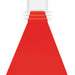 A red party decoration featuring a carpet runner design. Sold as a single piece.