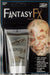 Fantasy FX Makeup cream tube in zombie flesh tone displayed next to a prosthetic zombie face with pale, decayed skin and red sores.