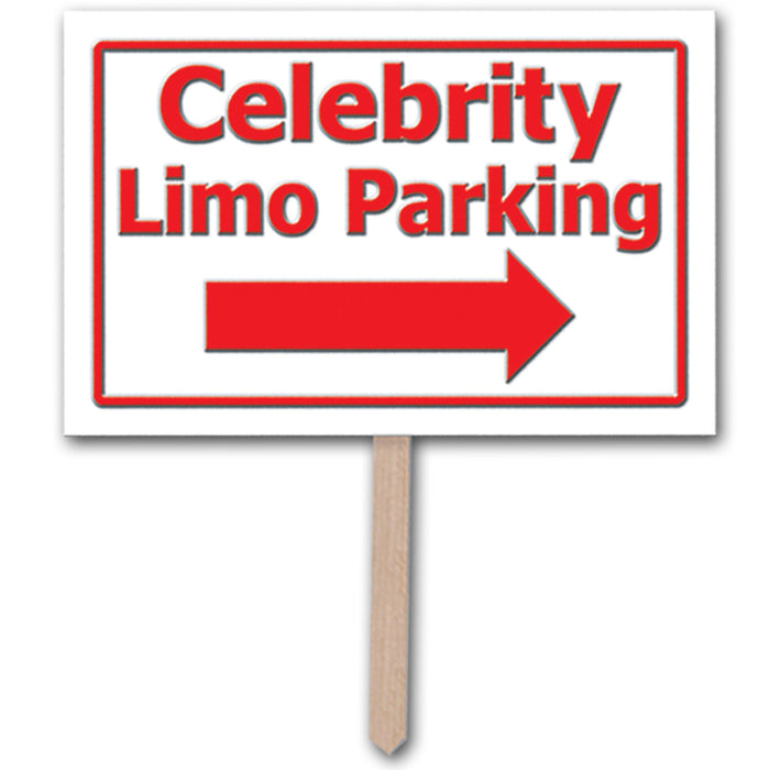 A plastic yard sign printed with a awards night design. Sold as a single piece.