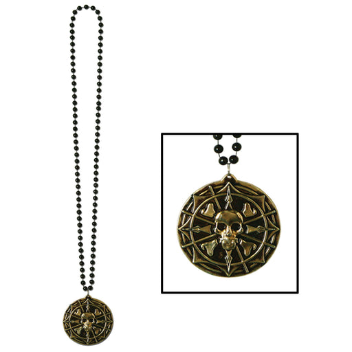 Beads w/Pirate Coin Medallion | 1ct