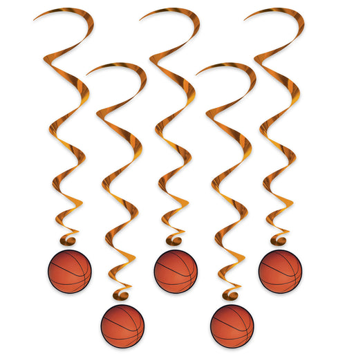 Basketball Whirls | 5ct