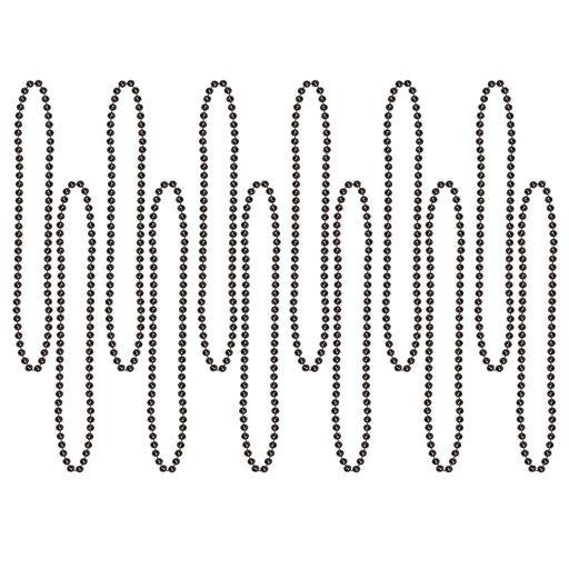 Black Party Beads - Small Round | 12ct