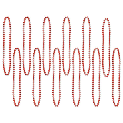 Red Party Beads - Small Round | 12ct