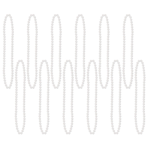 White Party Beads - Small Round | 12ct