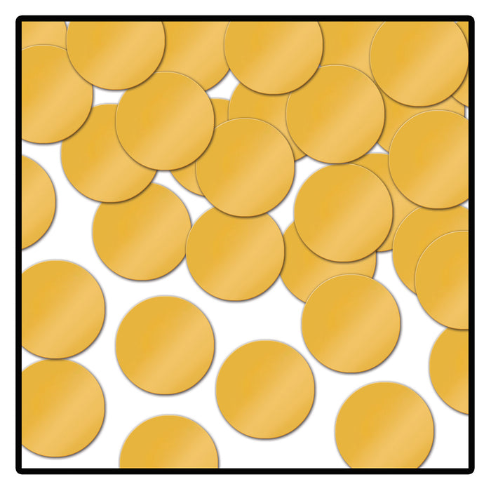 A scattered metallic confetti pieces featuring a dots design. Sold as a single piece.