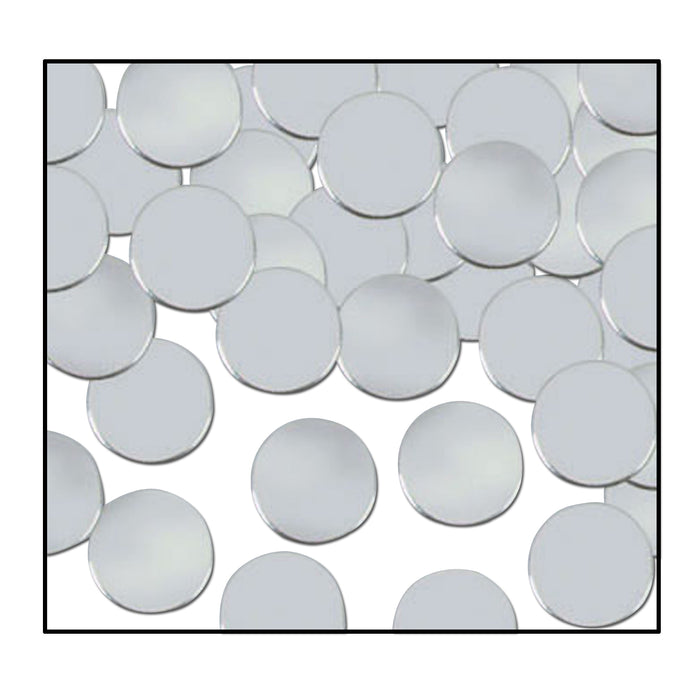 A scattered metallic confetti pieces featuring a dots design. Sold as a single piece.