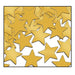A scattered metallic confetti pieces featuring a stars design. Sold as a single piece.