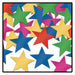 A scattered metallic confetti pieces featuring a stars design. Sold as a single piece.