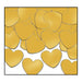 A scattered metallic confetti pieces featuring a hearts design. Sold as a single piece.