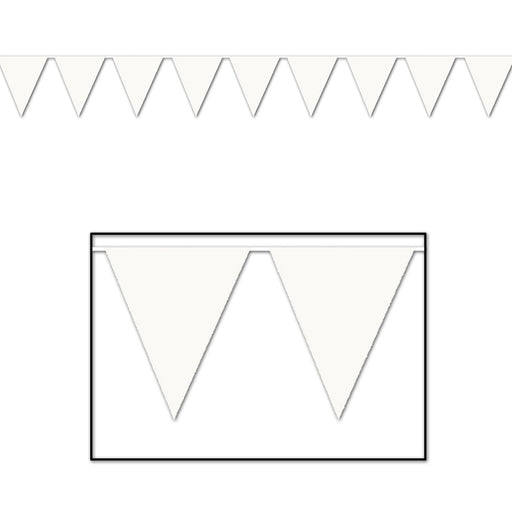 White Pennant Banner | 1ct