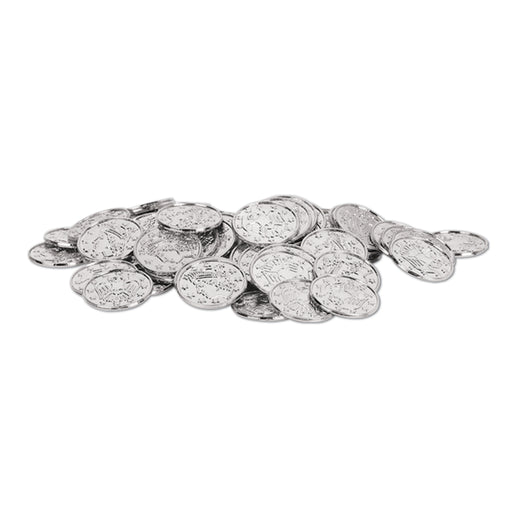 Plastic Coins - Silver | 100ct