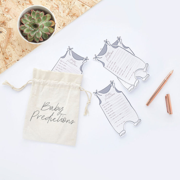 Baby Predictions Cards with Canvas Bag | 20ct