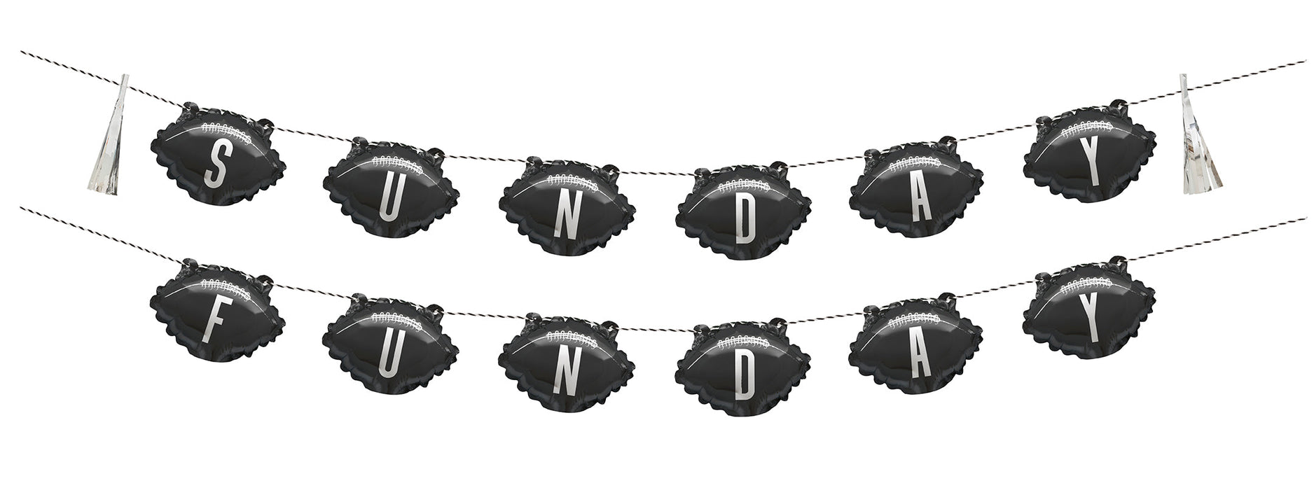 Mini Balloon Banner Kit Kickoff Football - Party Supplies