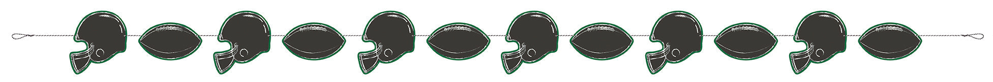 Garland Paper Kickoff Football - Party Supplies