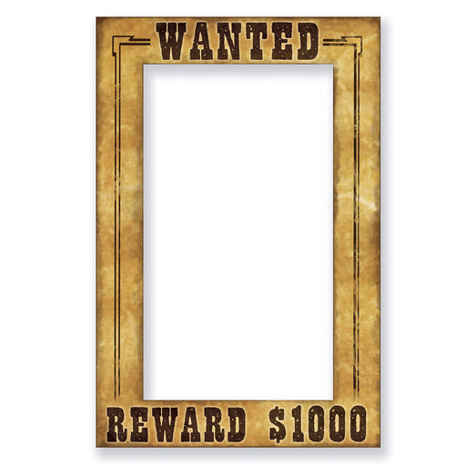 Western Wanted Photo Fun Frame | 1ct