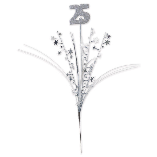 Glittered 25 Metallic Star Spray | 1ct