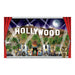 A large printed scene-setter printed with a hollywood design. Sold as a single piece.
