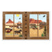 A large printed scene-setter printed with a western design. Sold as a single piece.