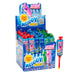 Cupa Chups Melody Pops Assorted: a whistle-shaped lollipop, in a mix of bright colors. Individually wrapped, 0.53 oz size.