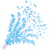 A scattered confetti pieces featuring a gender reveal push up poppers design. Comes in a pack of 8.