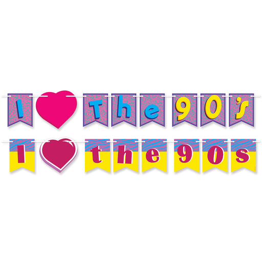 I Love The 90's Banner Set | 1ct