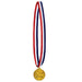 An award medal on a neck ribbon featuring a 2nd place design. Sold as a single piece.