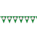 A pennant banner of triangular flags printed with a baseball design. Sold as a single piece.