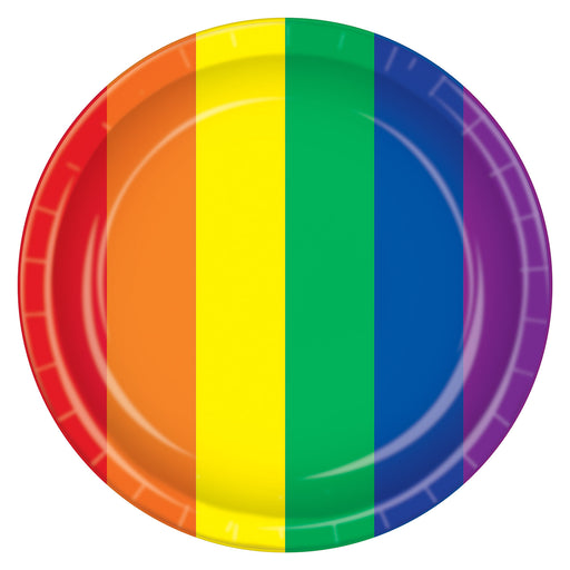 Rainbow Paper Plates 9" | 8ct