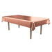A metallic rectangular table cover. Sold as a single piece.