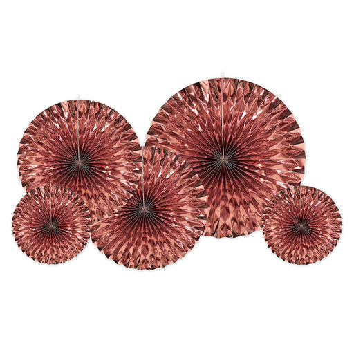 Rose Gold Metallic Fans | 5ct