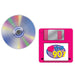 A round drink coaster printed with a 90's design. Comes in a pack of 8.