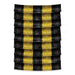 A metallic hanging garland featuring a fringe backdrop design. Comes in a pack of 9.