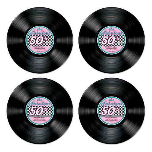 50's Record Cutouts | 4ct