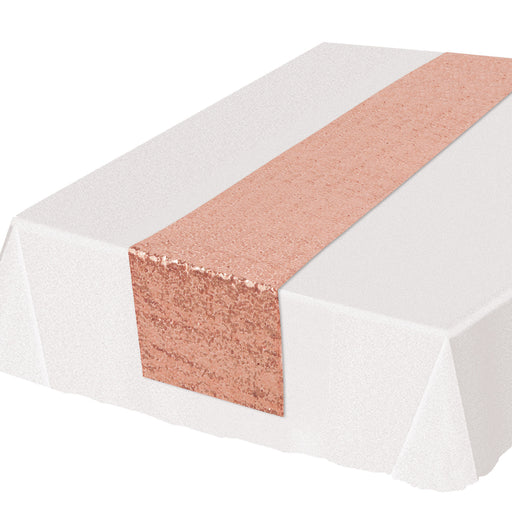 Rose Gold Sequined Table Runner | 1ct