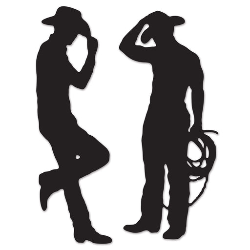 Cowboy Silhouettes - approx. 3' | 2ct