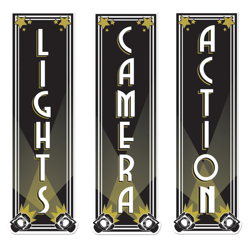 Lights, Camera, Action Cutouts | 3ct