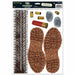A party decoration featuring a psi evidence peel ' place design. Comes in a pack of 10.