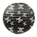 A hanging paper lantern featuring a pirate design. Comes in a pack of 3.