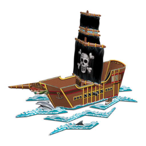3-D Pirate Ship Centerpiece | 1ct