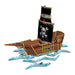 A 3-D table centerpiece featuring a pirate ship design. Sold as a single piece.