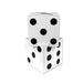 A 3-D table centerpiece featuring a dice stacking design. Comes in a pack of 2.
