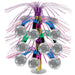 A hanging cascade centerpiece featuring a disco ball design. Sold as a single piece.