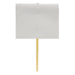 A plastic yard sign printed with a blank design. Sold as a single piece.