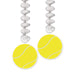 A hanging danglers featuring a tennis ball design. Comes in a pack of 2.
