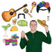A set of photo-booth signs printed with a fiesta design. Comes in a pack of 13.