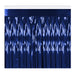 A metallic party decoration featuring a table skirting design. Sold as a single piece.