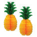 A tissue-paper party decoration featuring a pineapples design. Comes in a pack of 2.