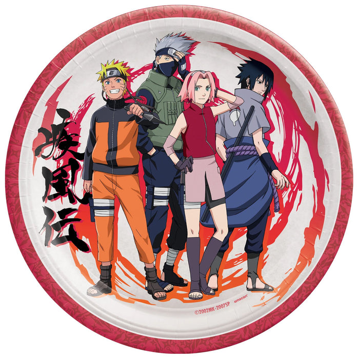 Naruto Paper 9" Lunch Plates | 8ct