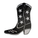 A foil flat die-cut silhouette featuring a cowboy boot design. Sold as a single piece.
