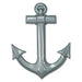 A plastic party decoration featuring a ship's anchor design. Sold as a single piece.